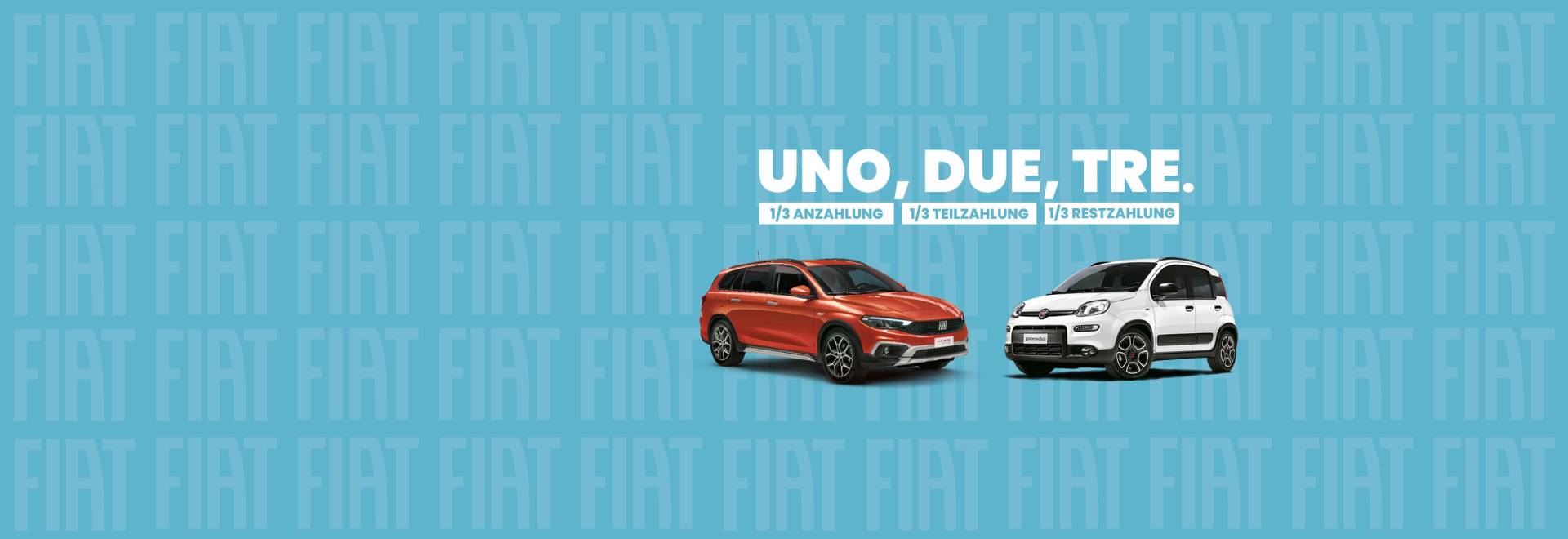 UNO, DUE, TRE – DER FIAT TIPO & FIAT PANDA ZUM WEGFAHRPREISUNO, DUE, TRE – DER FIAT TIPO & FIAT PANDA ZUM WEGFAHRPREIS